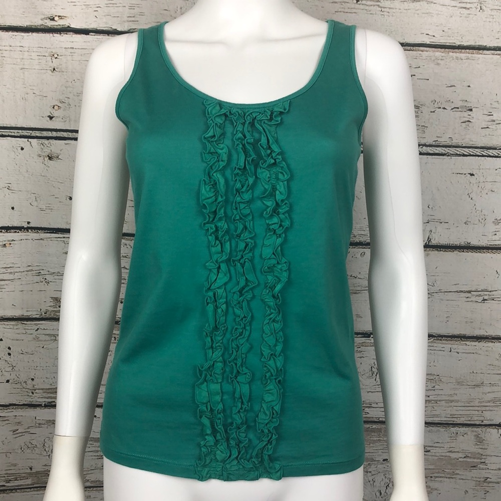 Ann Taylor Ruffle Front Top